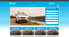 Desktop Screenshot of bookyourhouseboat.kottayamtaxi.com
