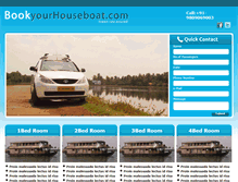 Tablet Screenshot of bookyourhouseboat.kottayamtaxi.com